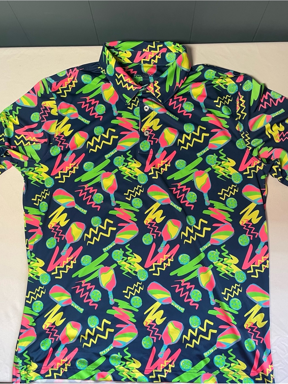 Chubbies The Backhand Winner Performance Polo Men’s Size L Athletic Pickle Ball